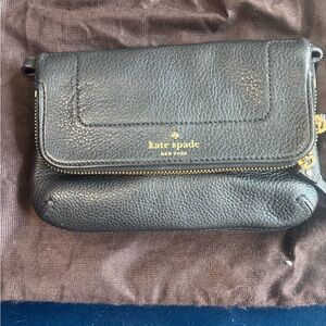 Kate Spade Black Leather Crossbody Bag